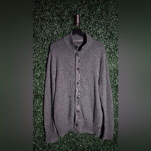 Banana Republic Gray Cardigan Sweater Knit Long Sleeve